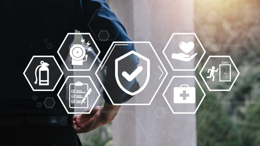 Work,Safety,Concept.safety,Icon.first,Secure,Rules.,Regulations,And,Standard,In